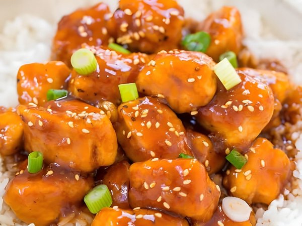 Crispy Fried Chickenballs Honeygarlic